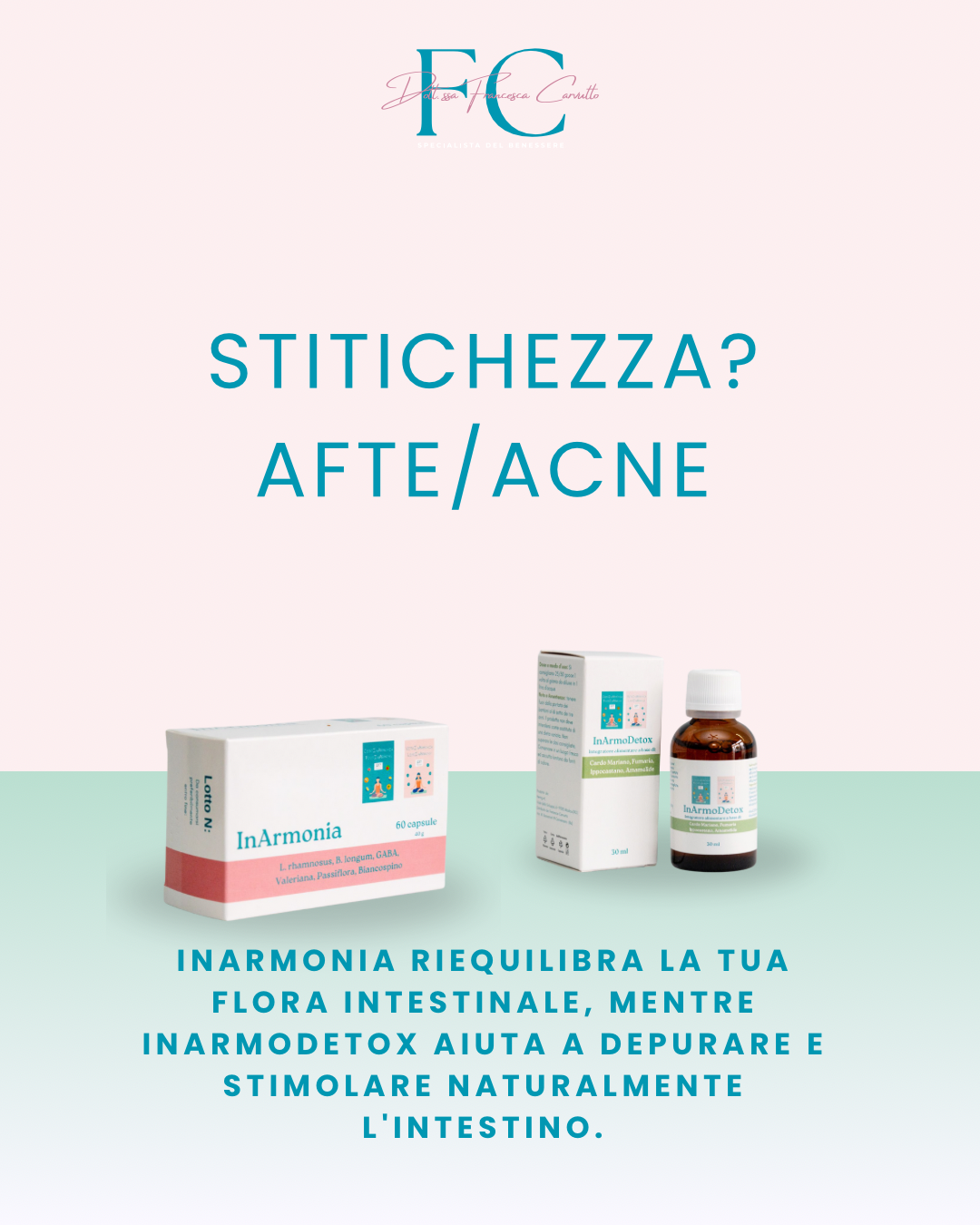 Stitichezza, Afte/Acne