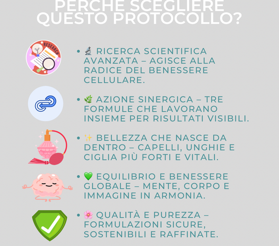 Protocollo Capelli, Unghie, Ciglia