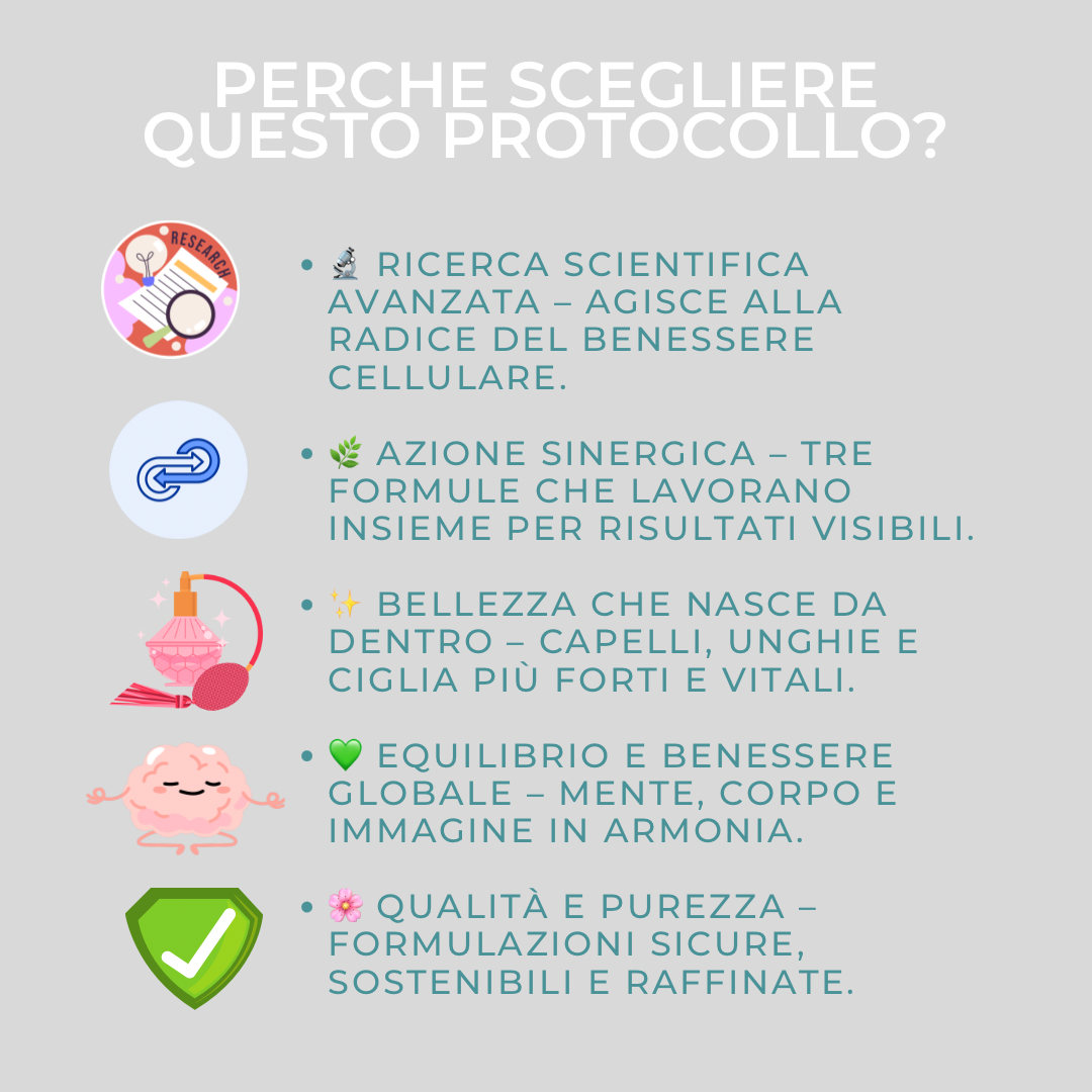 Protocollo Capelli, Unghie, Ciglia